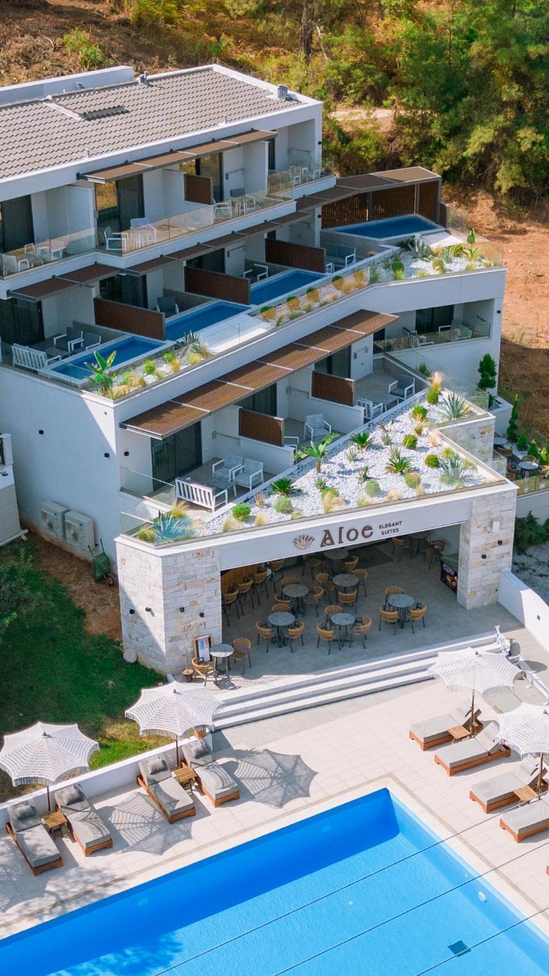 Aloe Elegant Suites Skala Potamia Exterior foto